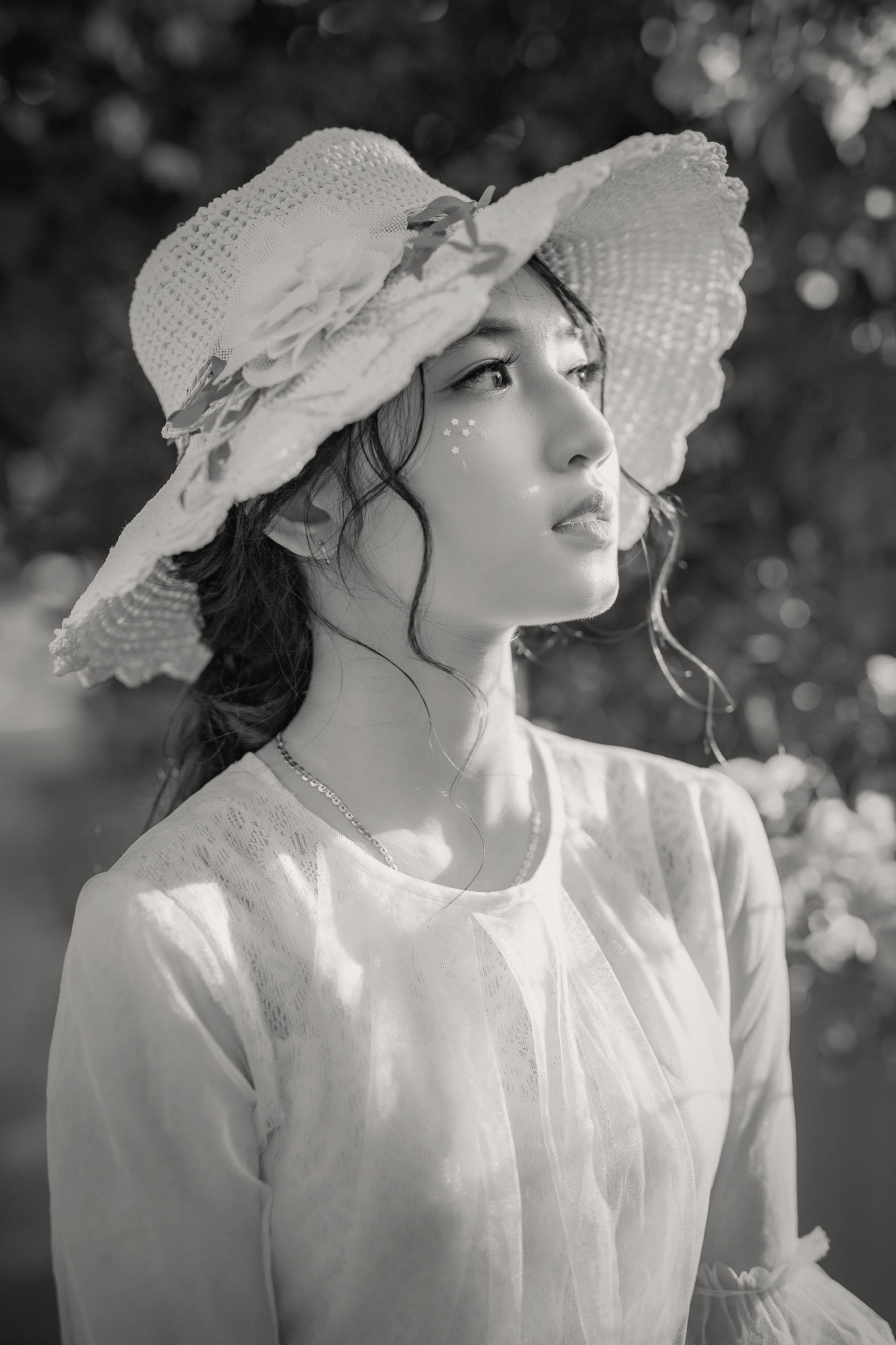 The same frame in toned black and white